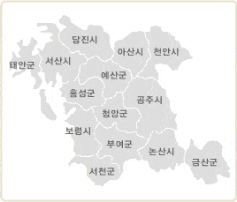 충남 구획 지도