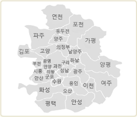 경기도 구획 지도